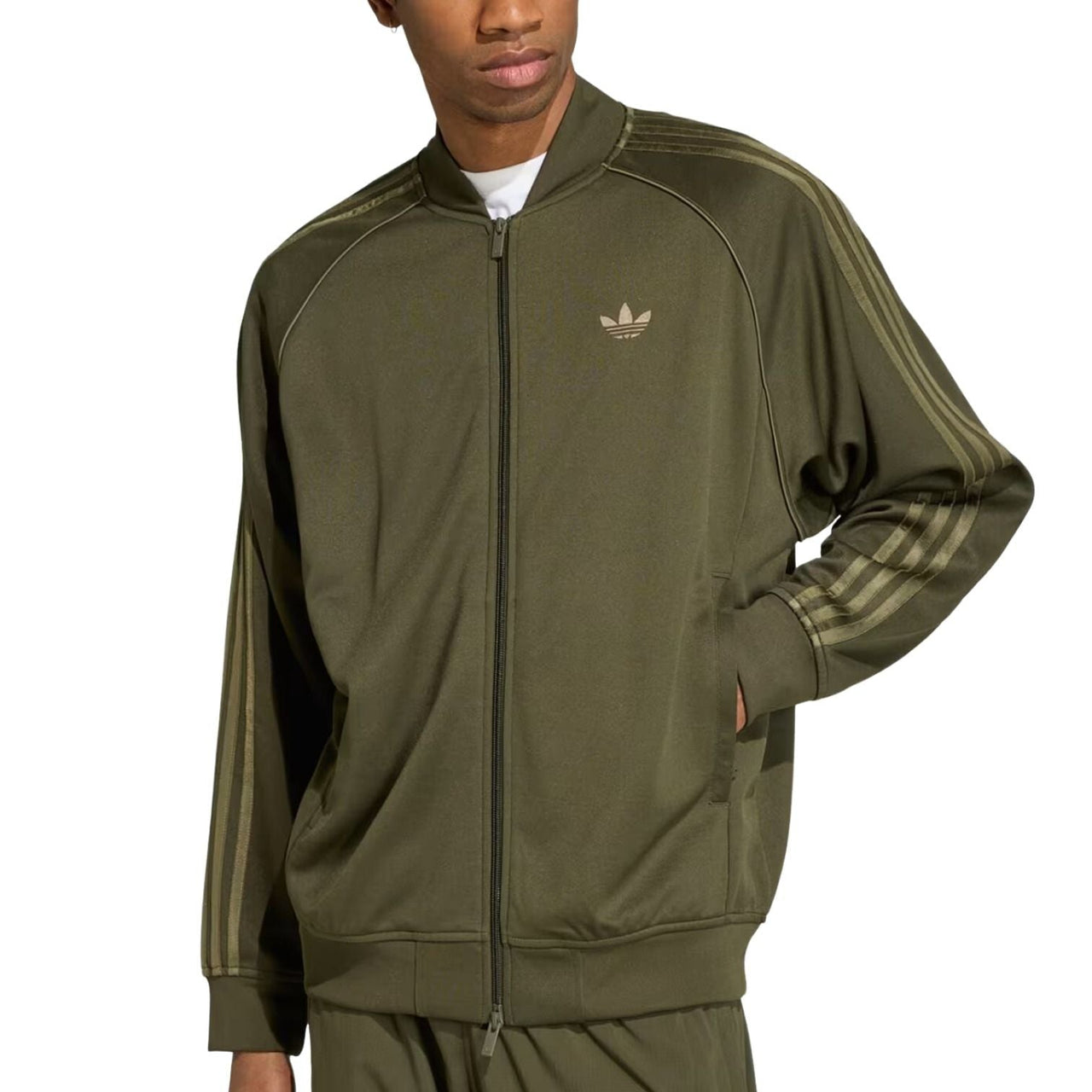 adidas Adicolor Classics Loose Track Jacket Asia Sizing 'Night Cargo' KS4958