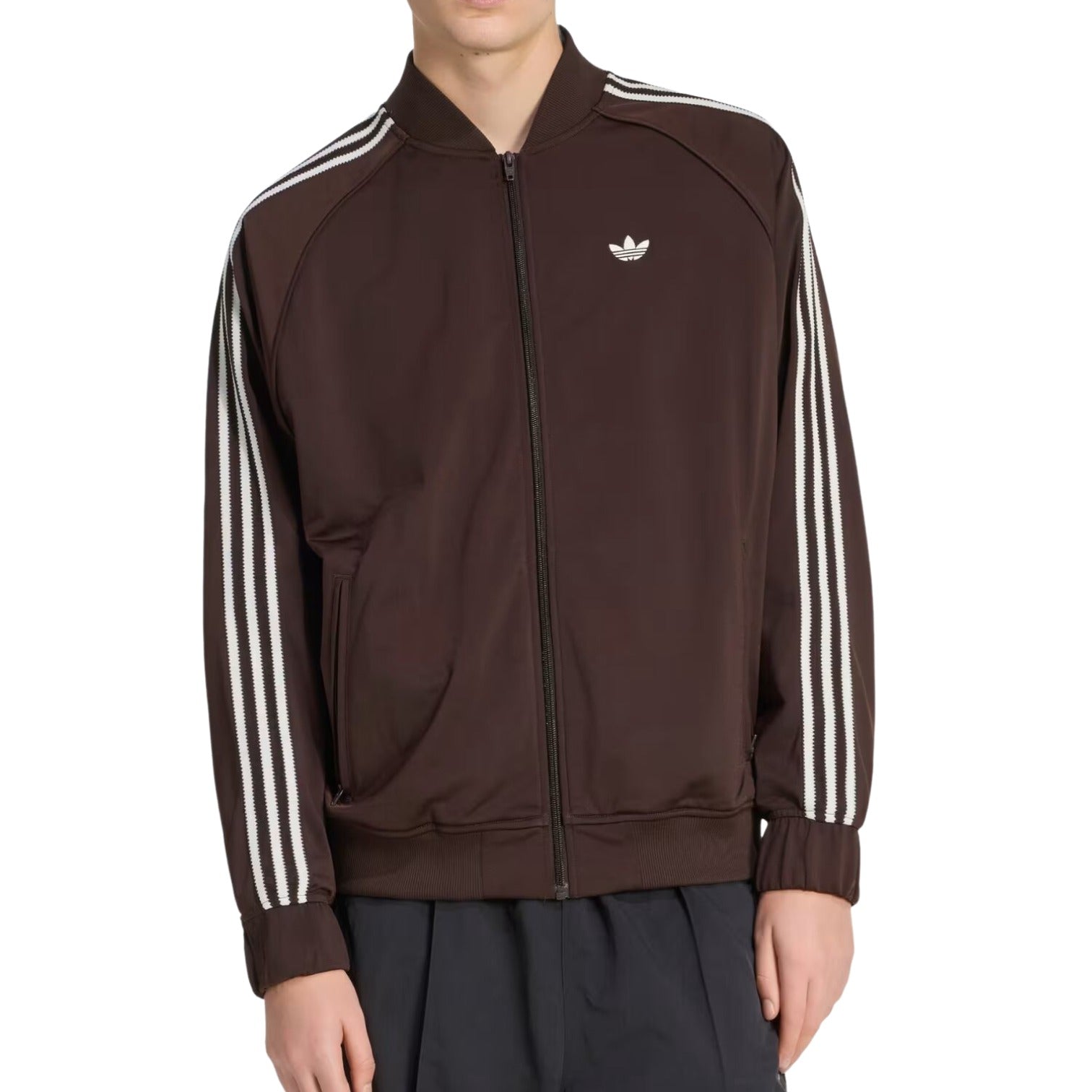 adidas Britcore SST Truck Jacket Asia Sizing 'Aurora Coffee' HZ3780