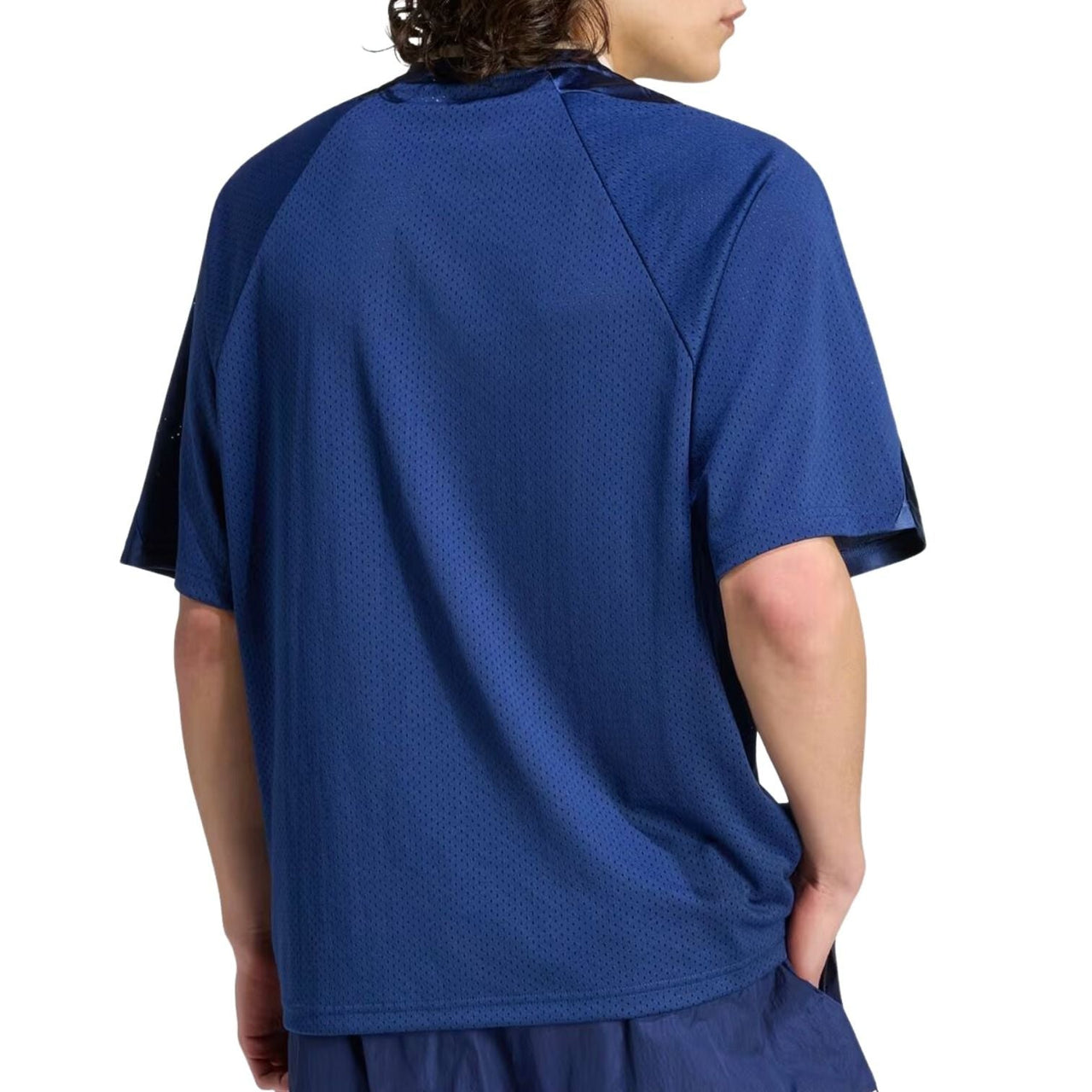 adidas Stadium Graphic Mesh T-Shirt Asia Sizing 'Dark Blue' KR5348