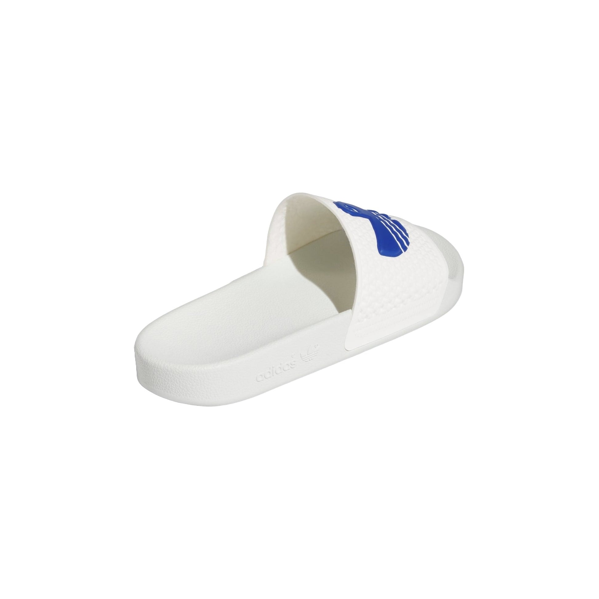adidas Shmoofoil Slides Asia Sizing 'White Royal Blue' IE3086
