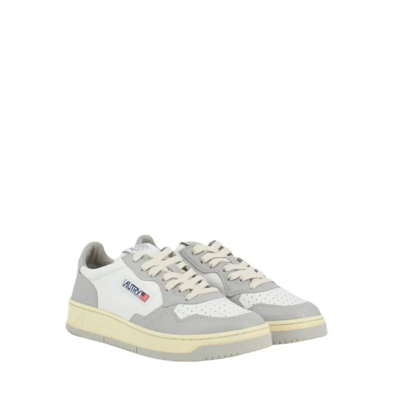 Autry Medalist Low Leather 'Grey White' AULM-WB10