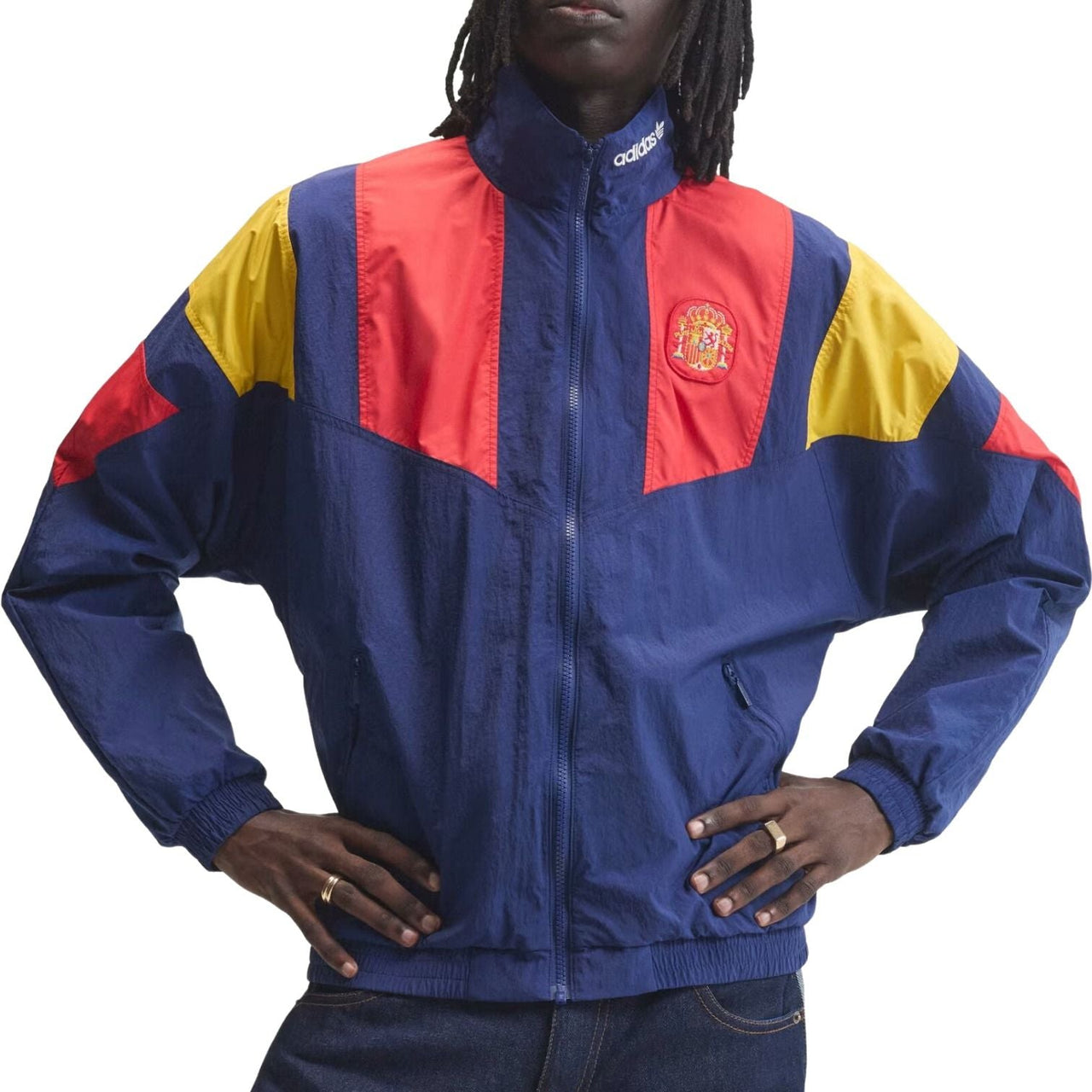 adidas Spain EQT Track Jacket Asia Sizing 'Dark Blue' KG2575