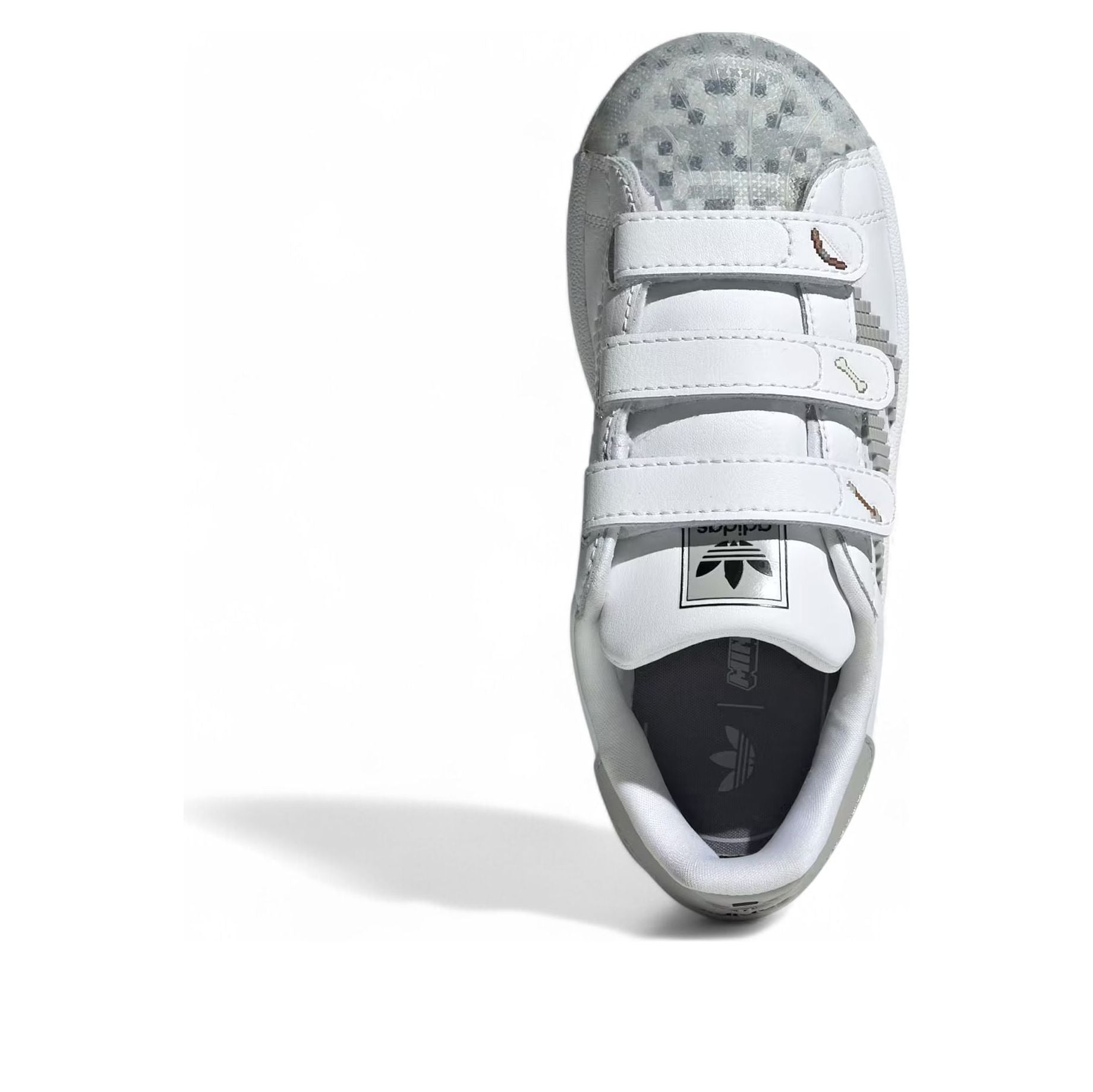 (PS) adidas x Minecraft Superstar II 'Cloud White Grey' JP8083