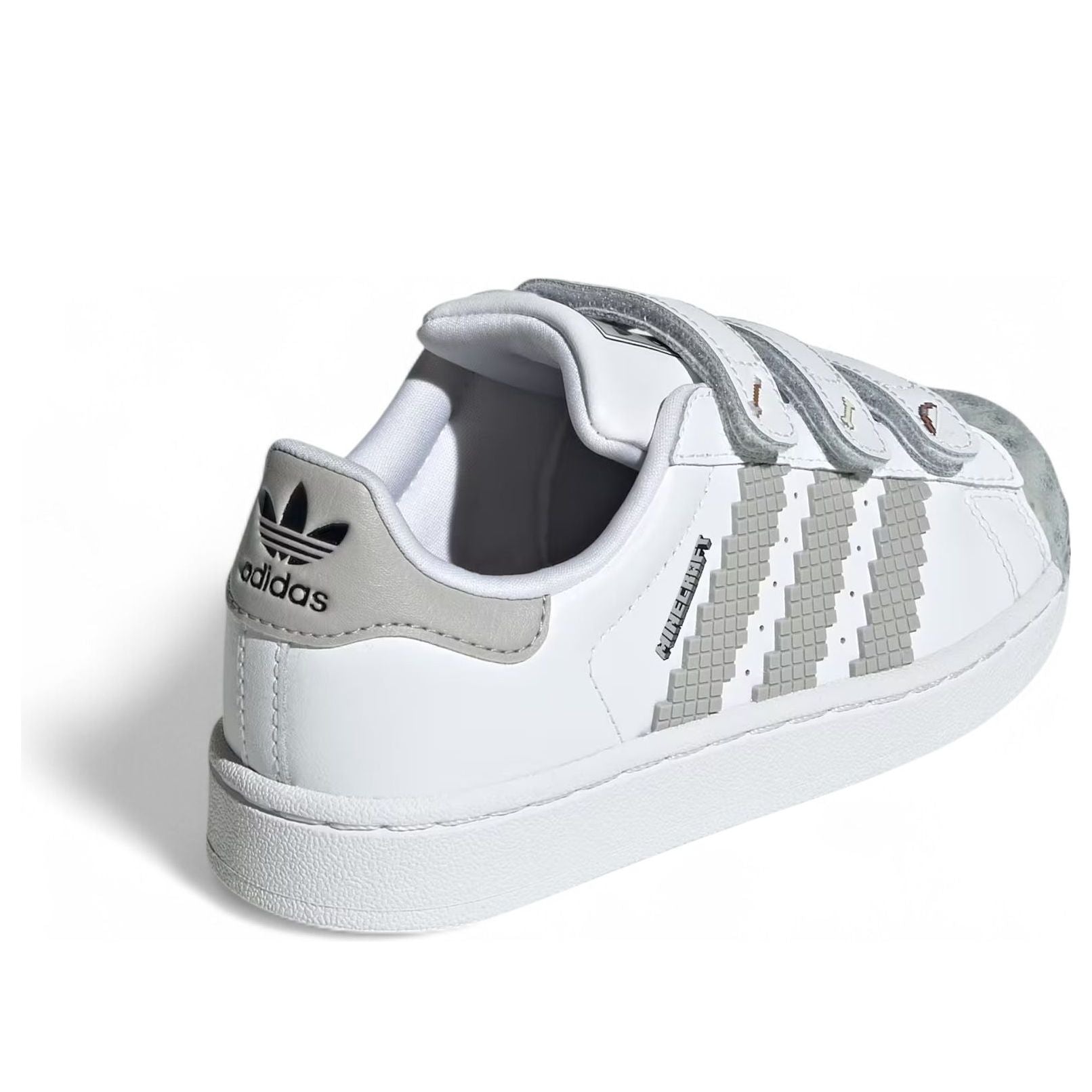 (PS) adidas x Minecraft Superstar II 'Cloud White Grey' JP8083