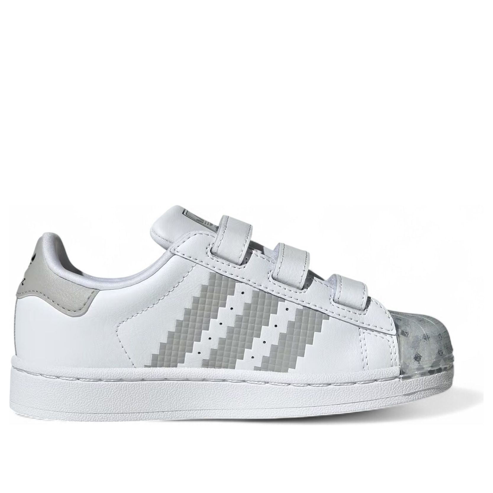 (PS) adidas x Minecraft Superstar II 'Cloud White Grey' JP8083