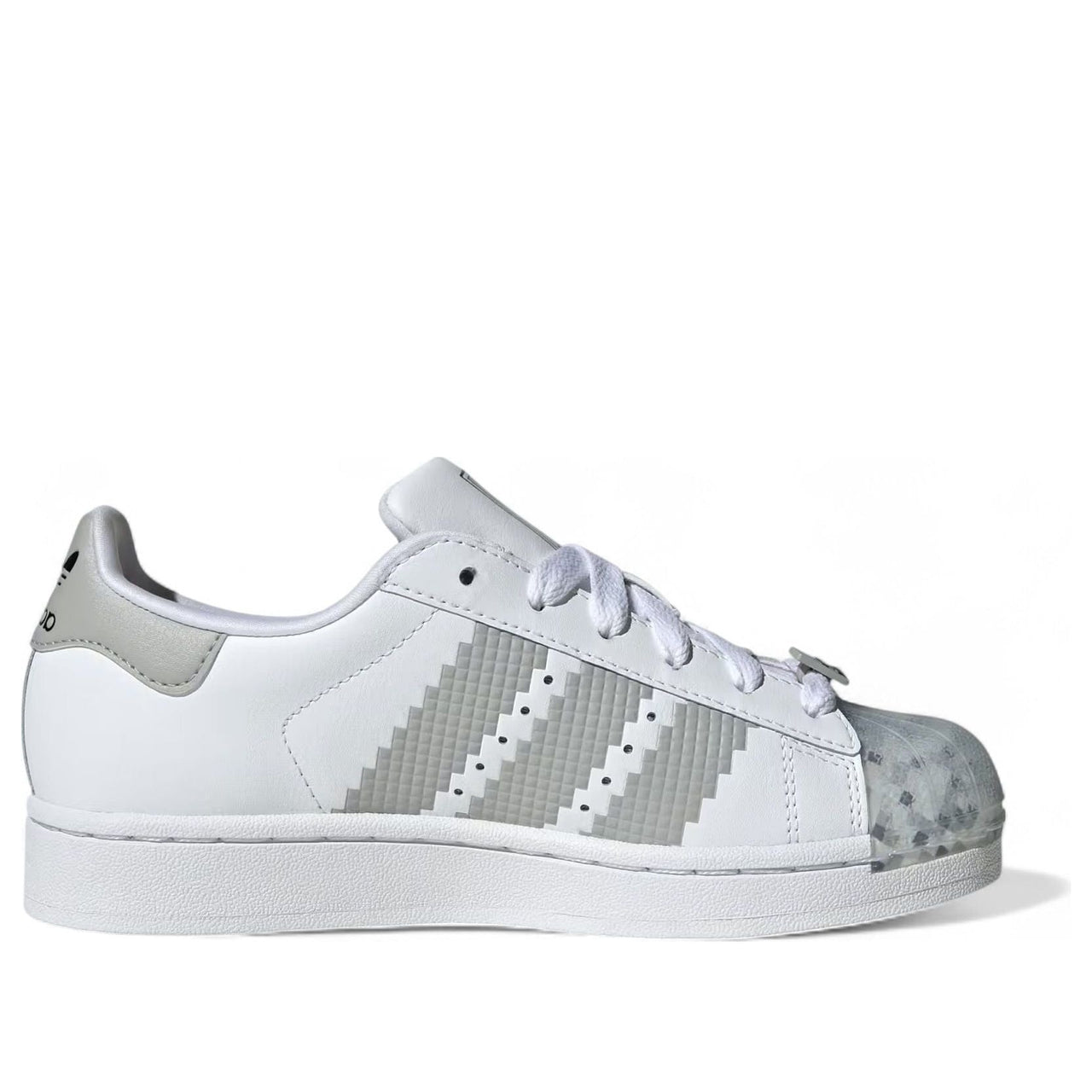 (GS) adidas x Minecraft Superstar II 'Cloud White Grey' JP8082