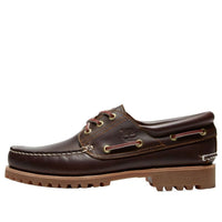 Timberland Authentic 3-Eye Lug Handsewn Boat 'Brown' TB0300032141