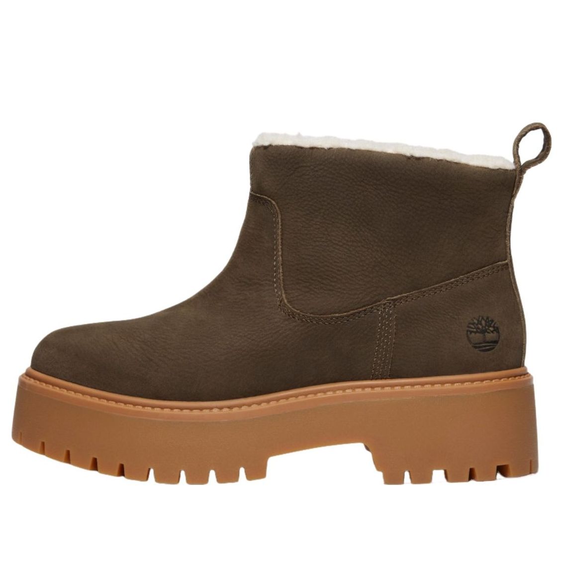 (WMNS) Timberland Stone Street Warm-Lined Platform 'Dark Brown Full Grain' TB0A283GW011