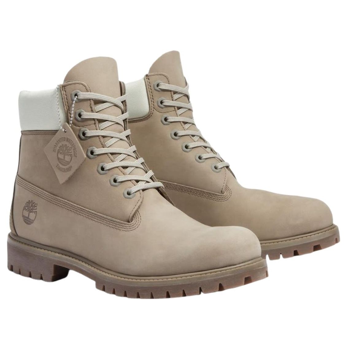 Timberland Premium 6 Inch Waterproof 'Medium Grey Nubuck Light Green' TB0A2P6WA4E1