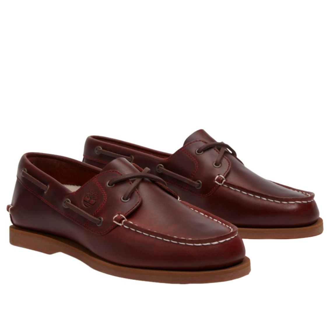 (WMNS) Timberland Classic Boat 'Burgundy Full Grain' TB0A2Q9XEIW1