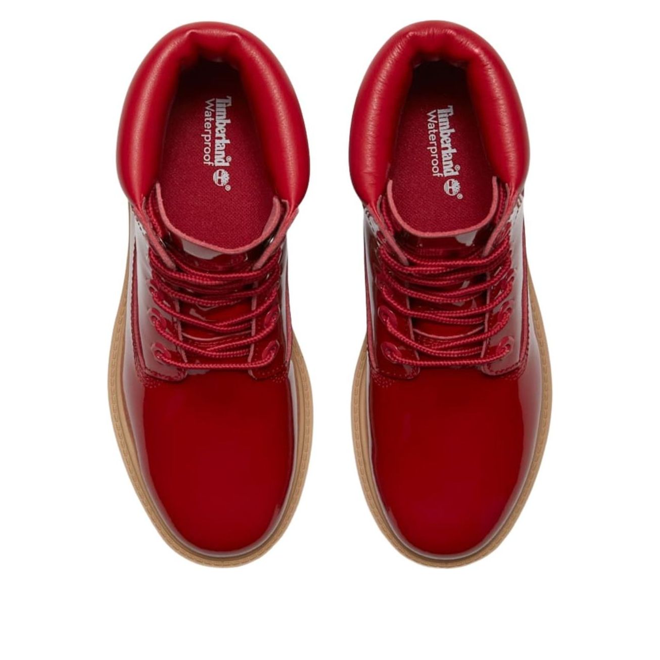 (WMNS) Timberland Premium 6-Inch Patent Leather Waterproof Boots 'Medium Red' TB0A43F8A5G1