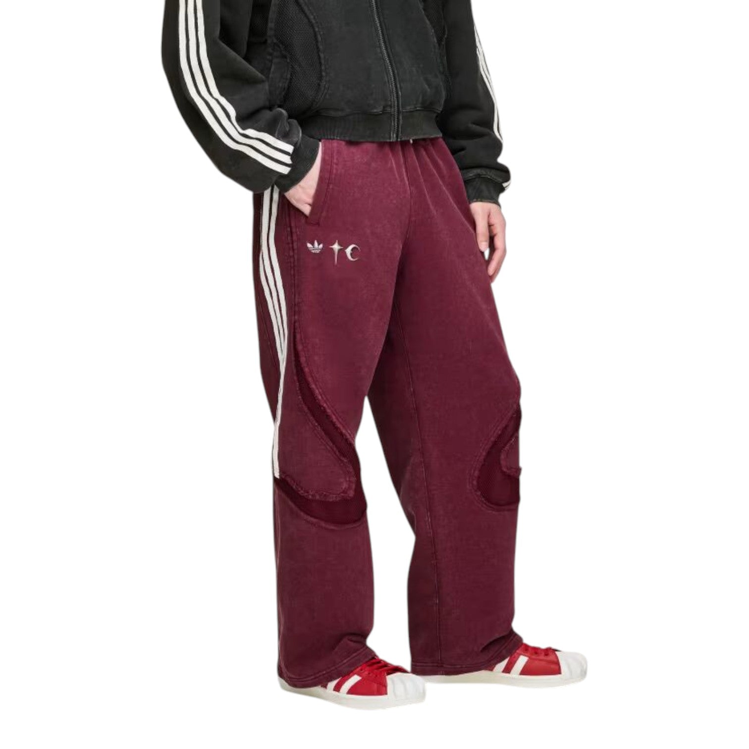 adidas x THUG CLUB TEAMGEIST Track Pants 'Maroon' KC2217