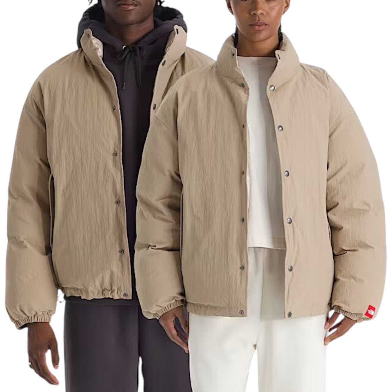 The North Face Red Box Down Jacket 'Mushroom Grey' NF0A8EGBBOX