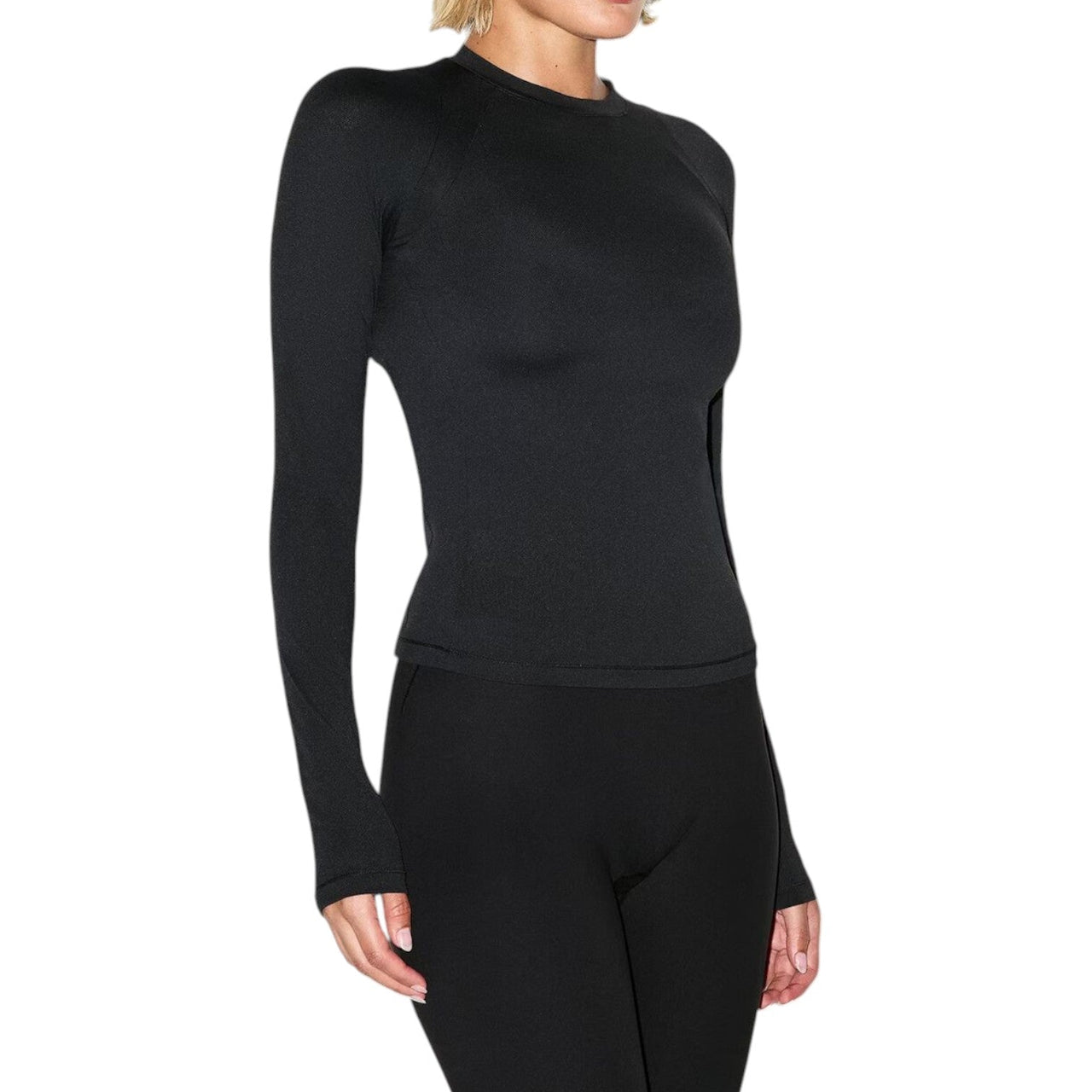 (WMNS) Nike x SKIMS Airy Long-Sleeve Crew-Neck T-Shirt 'Obsidian' TPLST2752-OBD