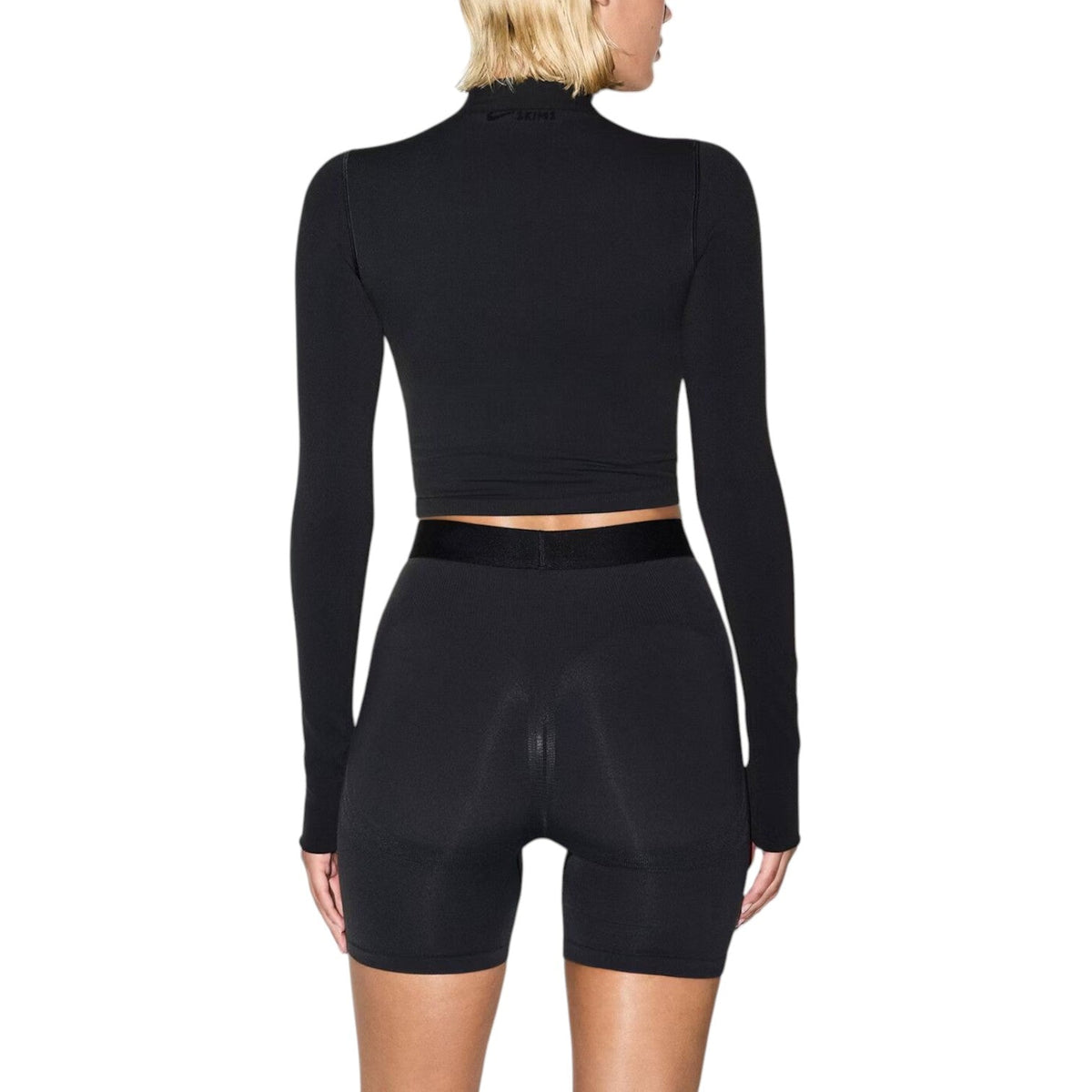 (WMNS) Nike x SKIMS Vintage Seamless Mock-Neck Crop 'Obsidian' TPLST7919W-OBD