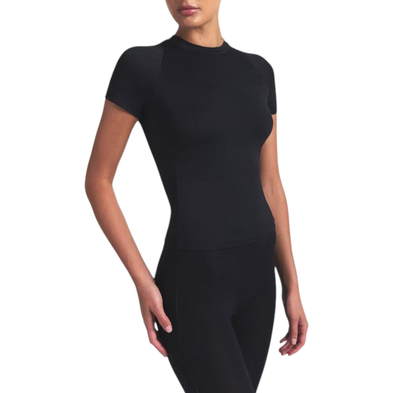 (WMNS) Nike x SKIMS Airy Baby T-Shirt 'Obsidian' TPTSH2738-OBD