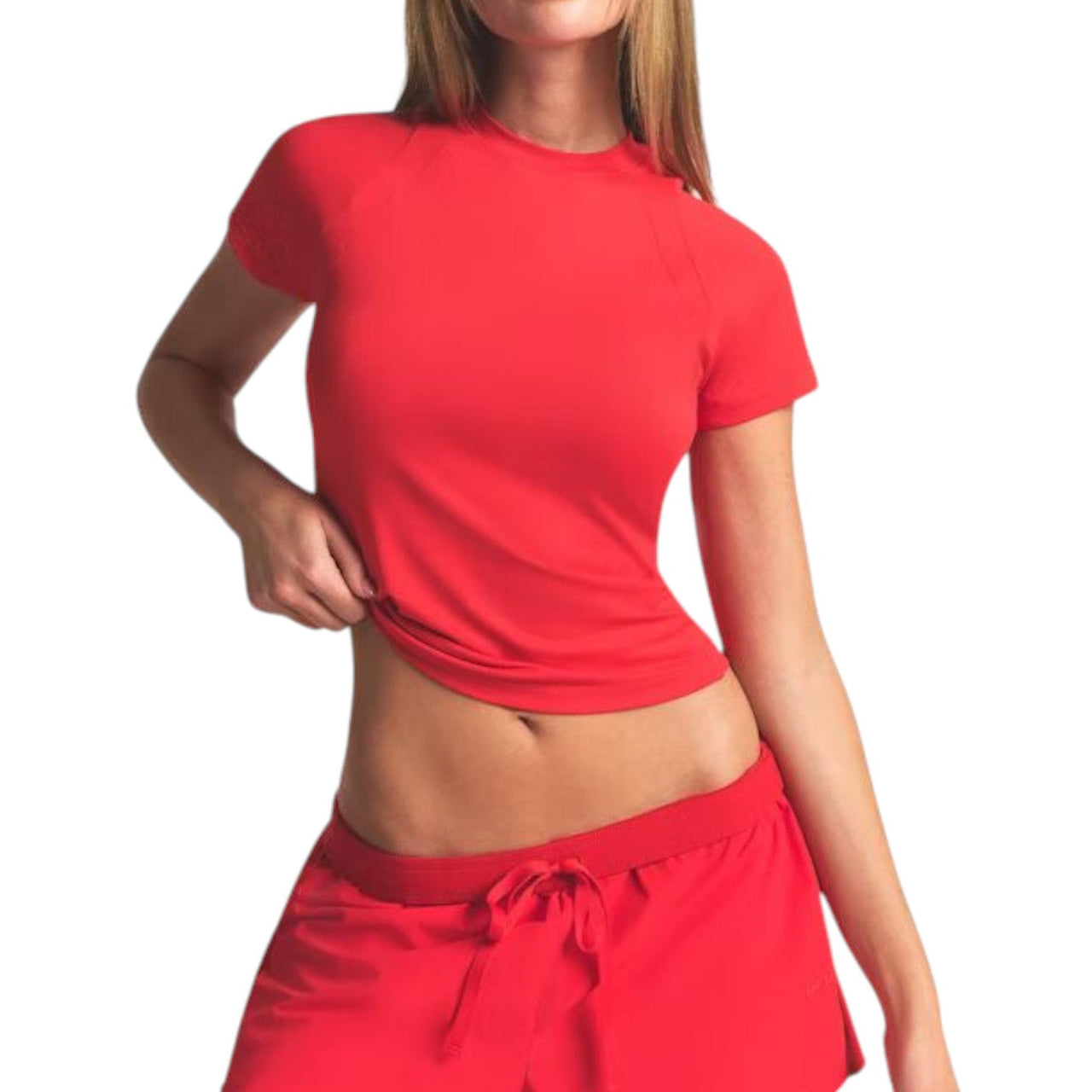 (WMNS) Nike x SKIMS Airy Baby T-Shirt 'Ruby' TPTSH2738-RBY