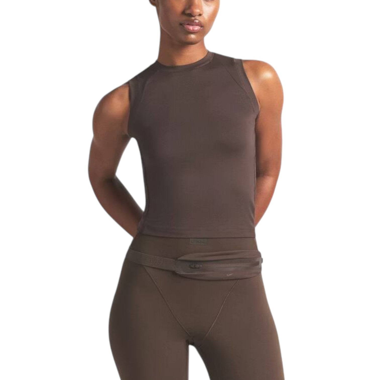 (WMNS) Nike x SKIMS Airy Muscle T-Shirt 'Dark Sepia' TPTSH2739-DSP