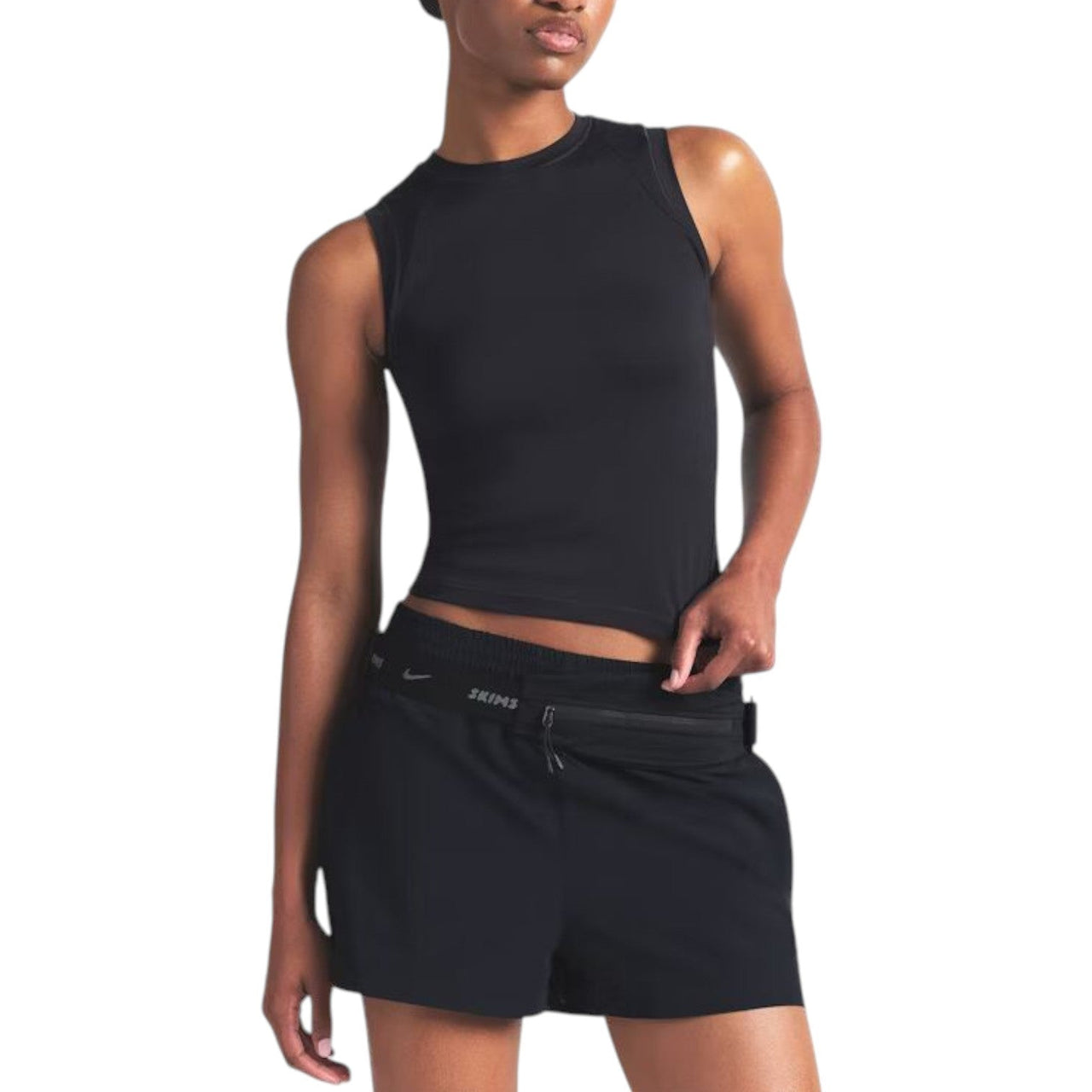 (WMNS) Nike x SKIMS Airy Muscle T-Shirt 'Obsidian' TPTSH2739-OBD