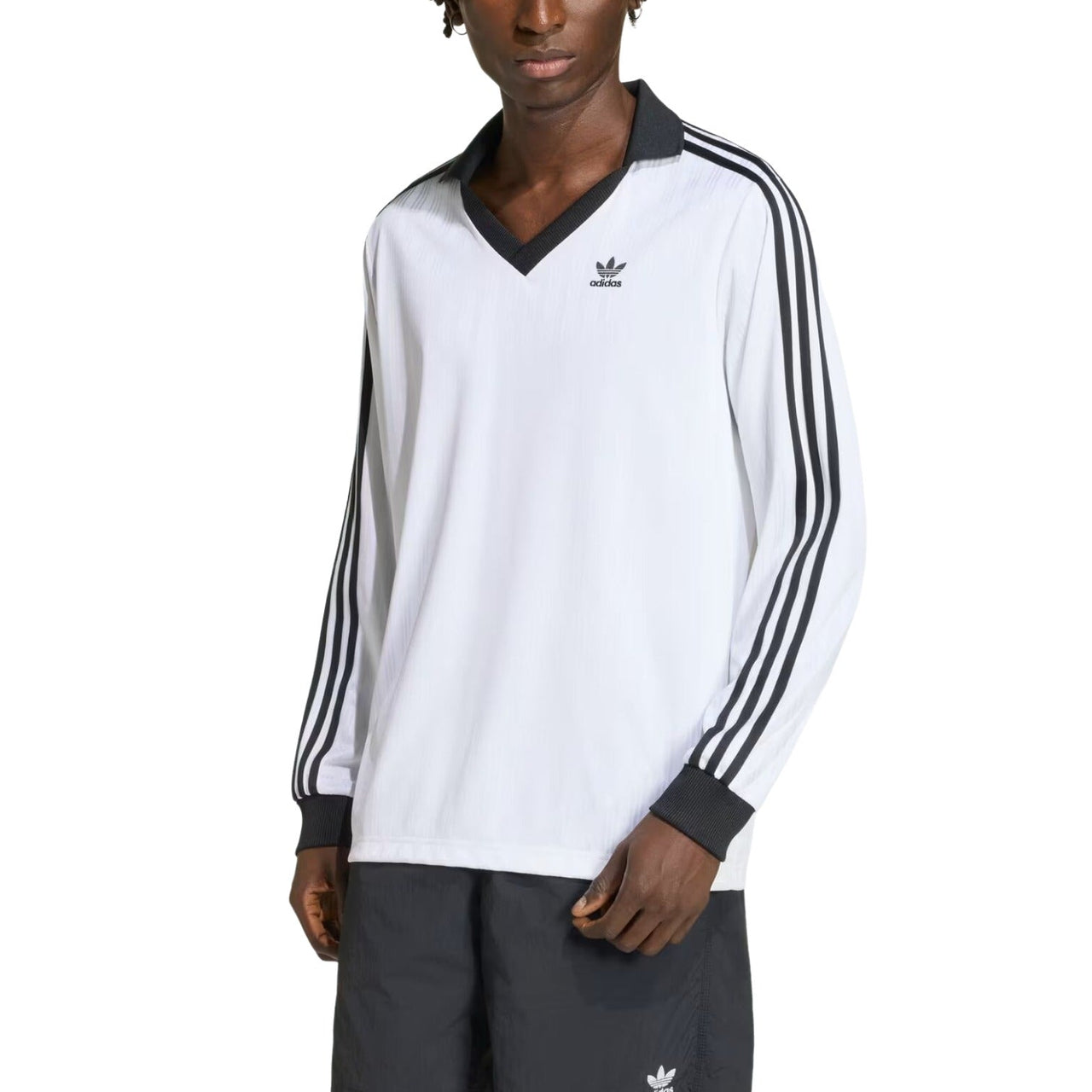adidas Adicolor Pique Long Sleeve T-Shirt 'White' KS2293