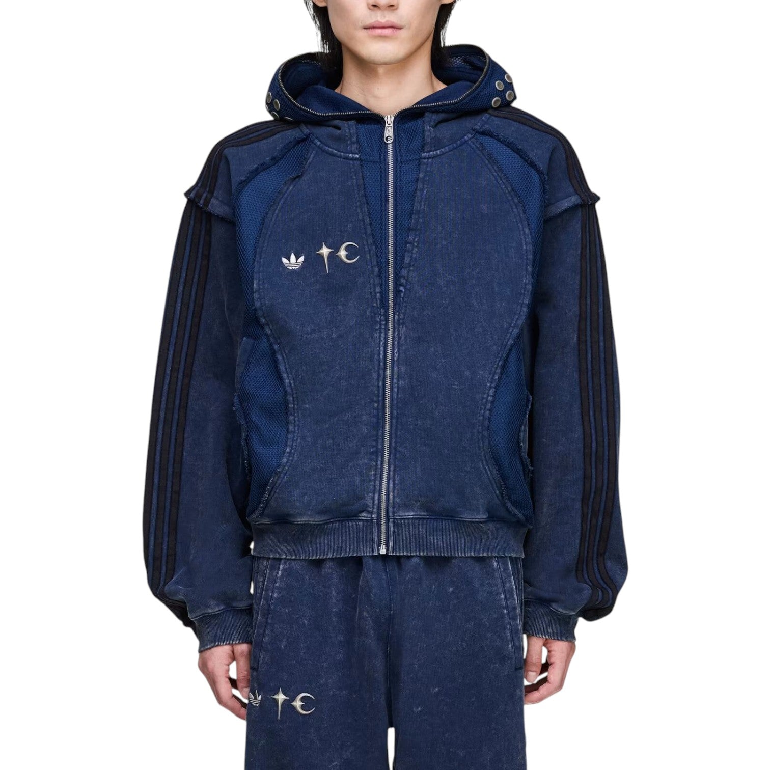 adidas x THUG CLUB TEAMGEIST Hooded Jacket Asia Sizing 'Night Indigo' KC2213