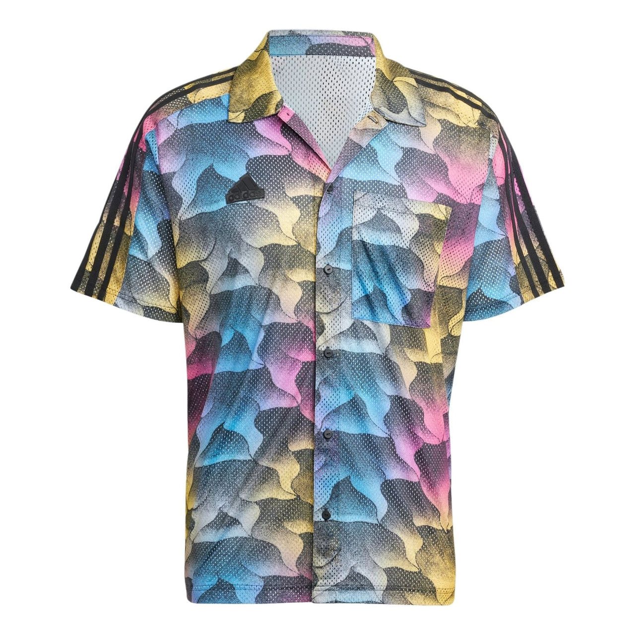 adidas Tiro Allover Print Mesh Resort Shirt Asia Sizing 'Multi-Color' IP3784