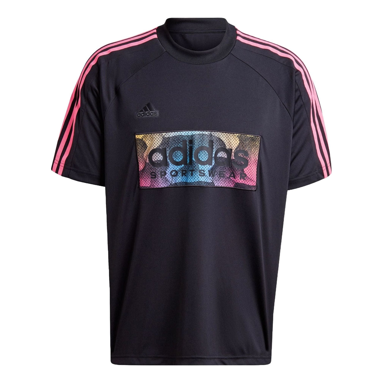 adidas Tiro Mesh Applique Jersey Asia Sizing 'Black' IP3781