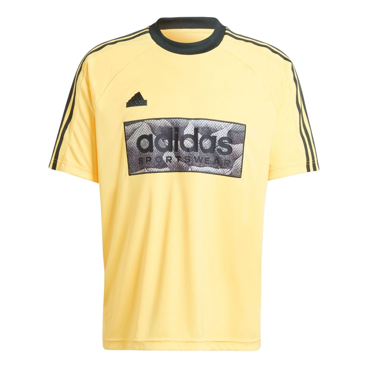 adidas Tiro Mesh Applique Football Jersey 'Yellow' IS1536
