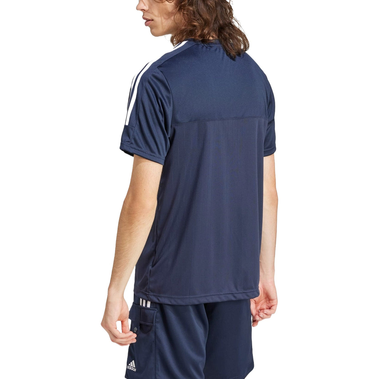 adidas Tiro T-Shirt Asia Sizing 'Navy White' IS1501