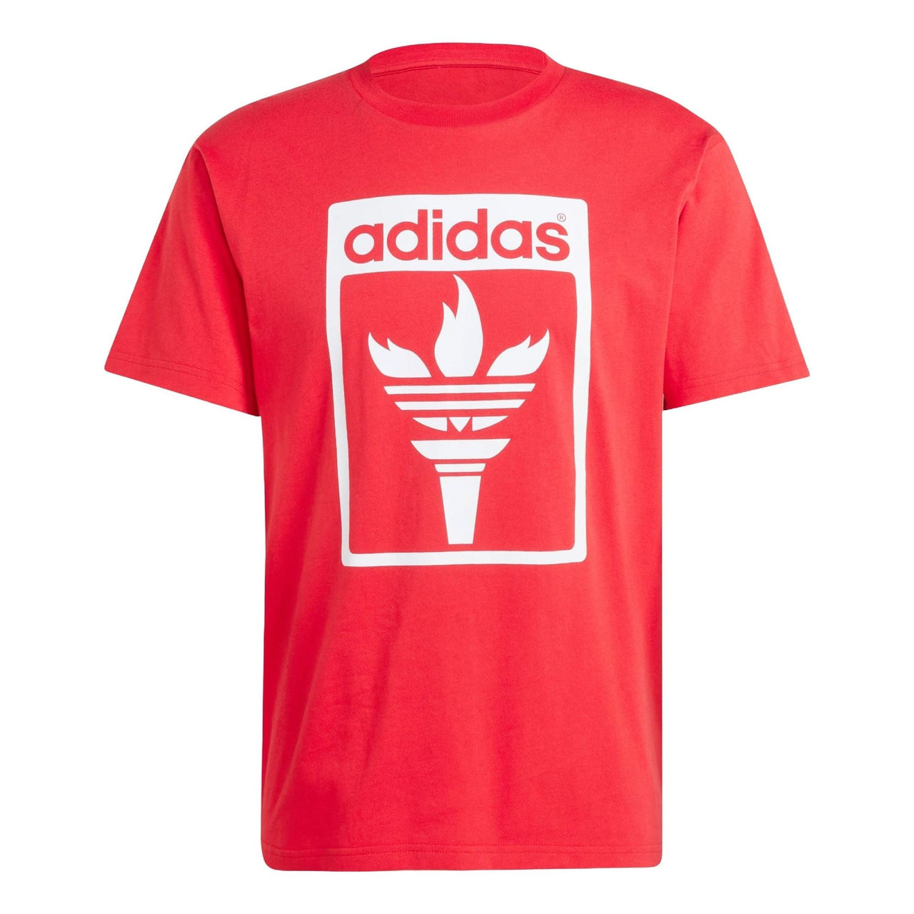 adidas Trefoil Torch T-Shirt Asia Sizing 'Red' JJ1219
