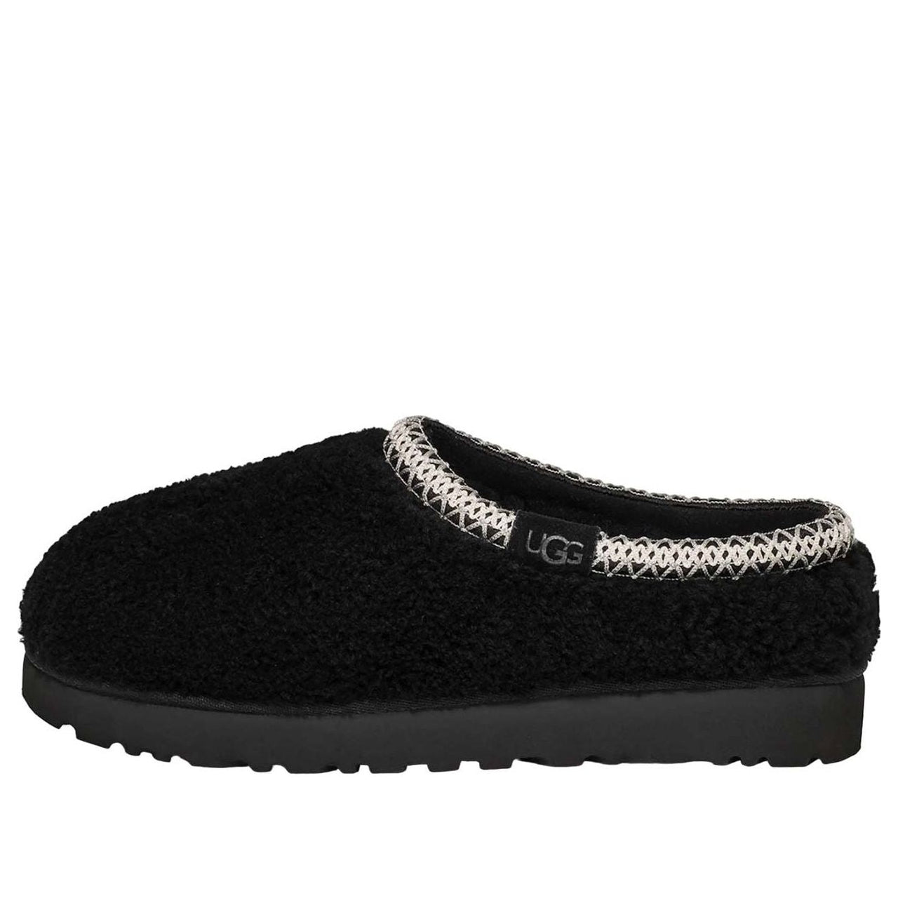 (WMNS) UGG Tasman Maxi Curly Slipper 'Black' 1158356-BLK