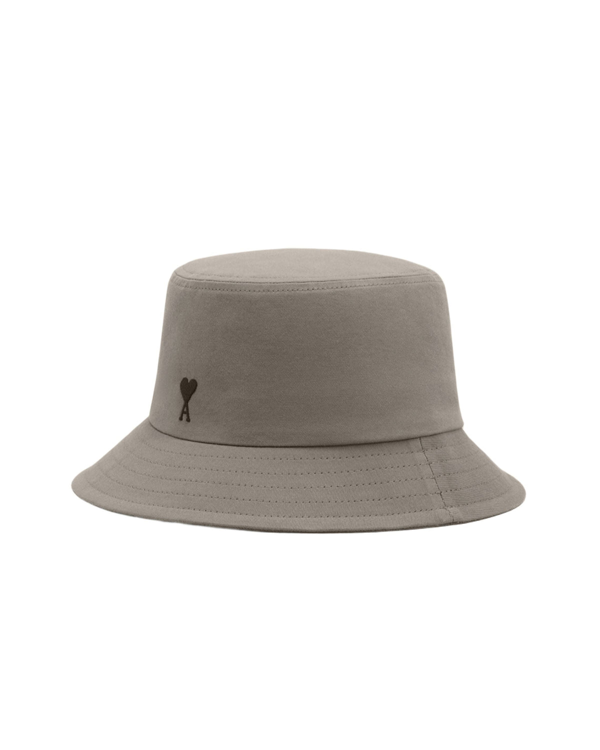 AMI SS26 Cotton Ami De Coeur Bucket Hat 'Carbon' UHA666-AW0041-0516