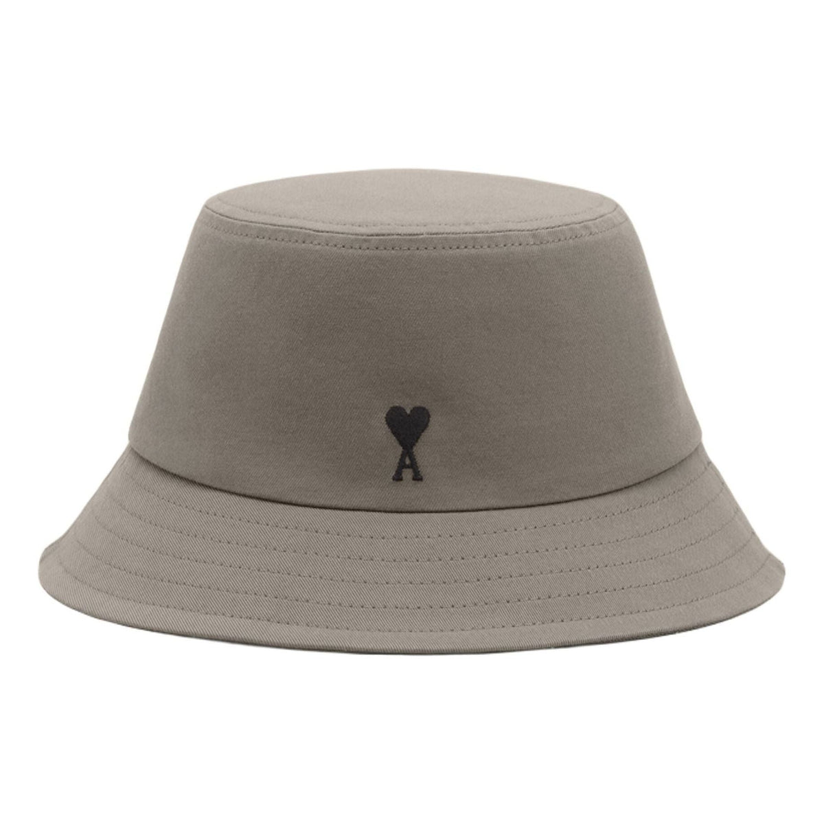 AMI SS26 Cotton Ami De Coeur Bucket Hat 'Carbon' UHA666-AW0041-0516