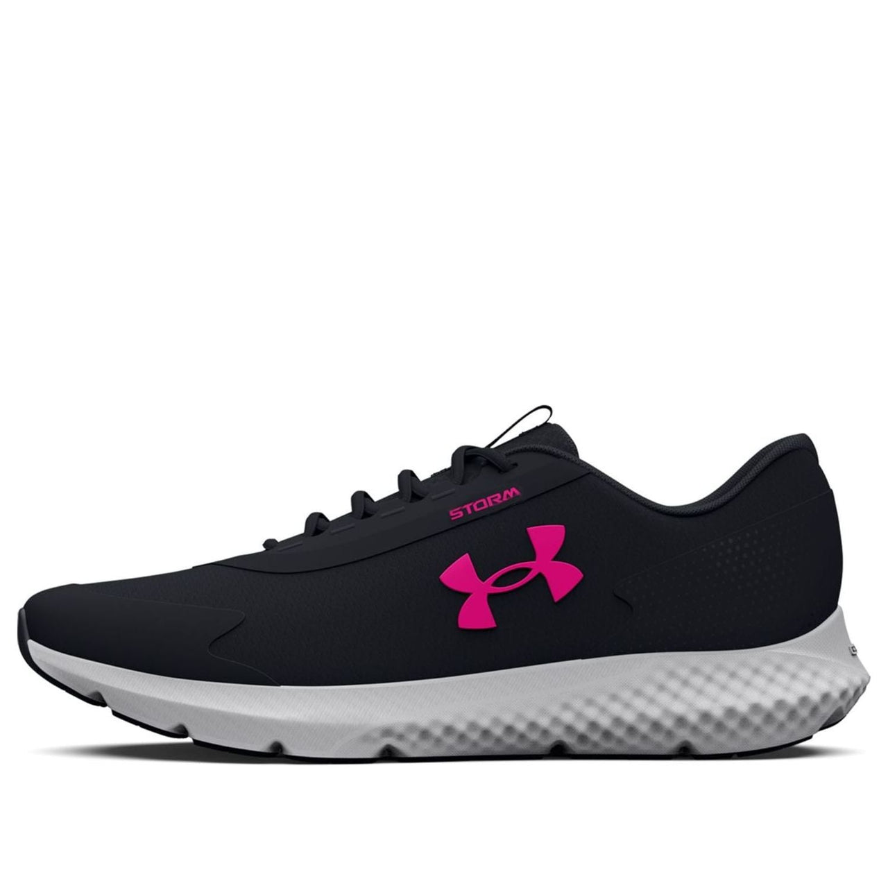 (WMNS) Under Armour Charged Rogue 3 Storm 'Black Pink' 3025524-002