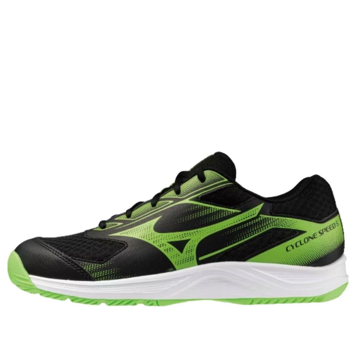 Mizuno Cyclone Speed 5 Volleyball Wide Width 3E 'Black Green' V1GA258049