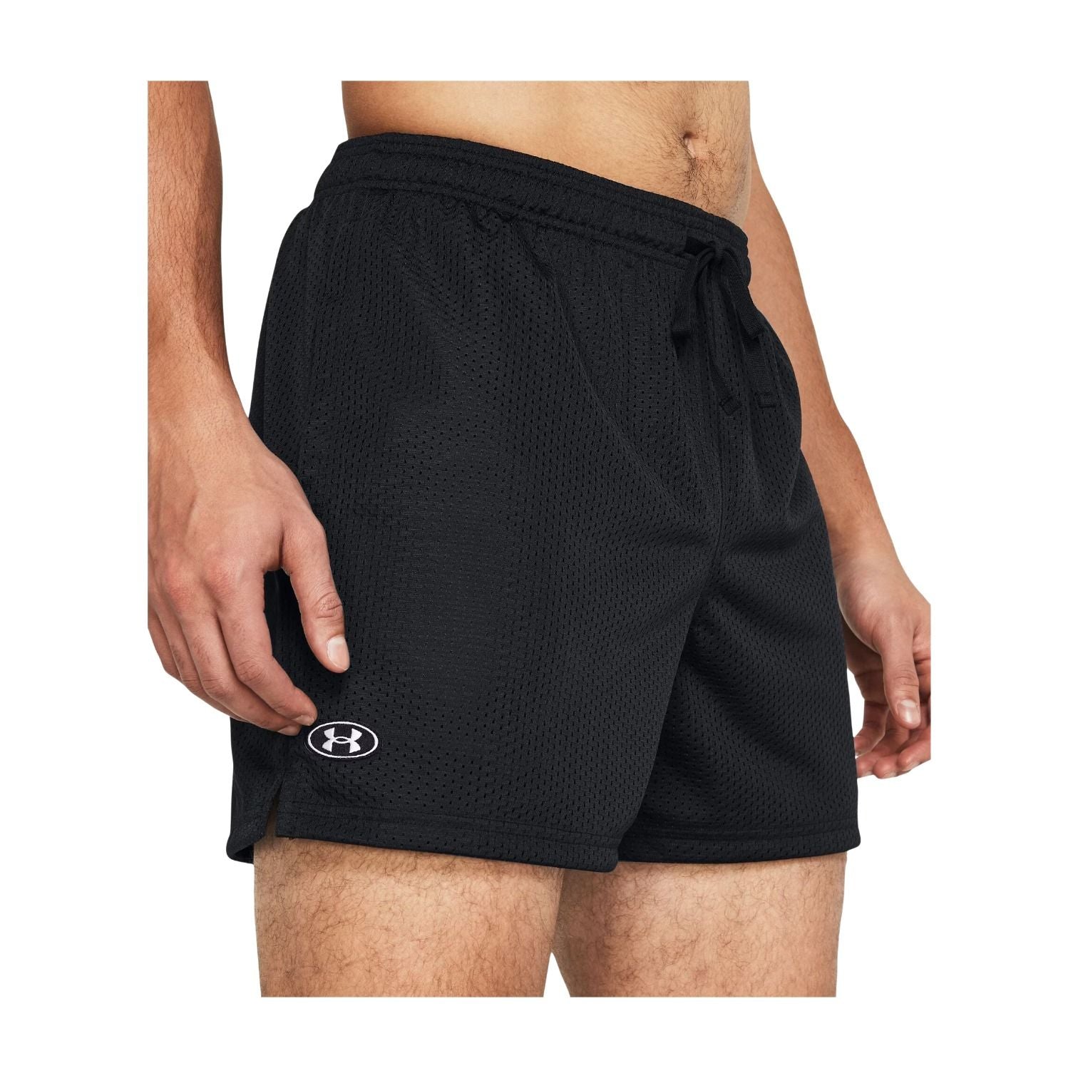 Under Armour Icon Mesh 5" Shorts 'Black White' 1383355-001