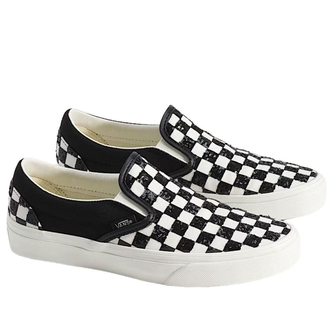 Vans Classic Slip-On Checkerboard 'White Black' VN000D6Y705