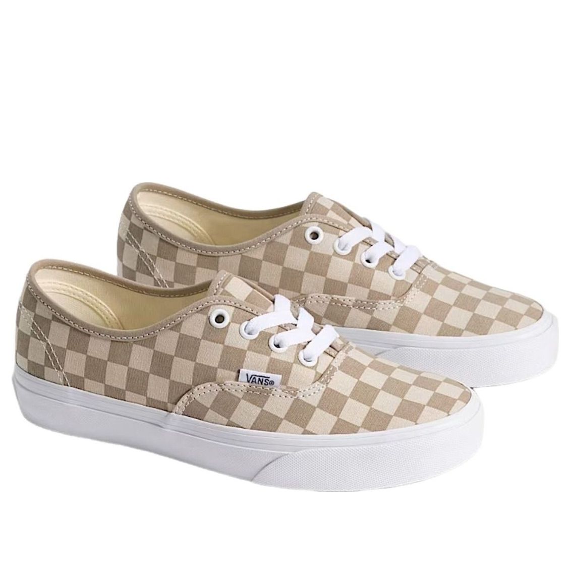 Vans Authentic Checkerboard 'Aluminum Grey Oatmeal Beige' VN000EAD5EC