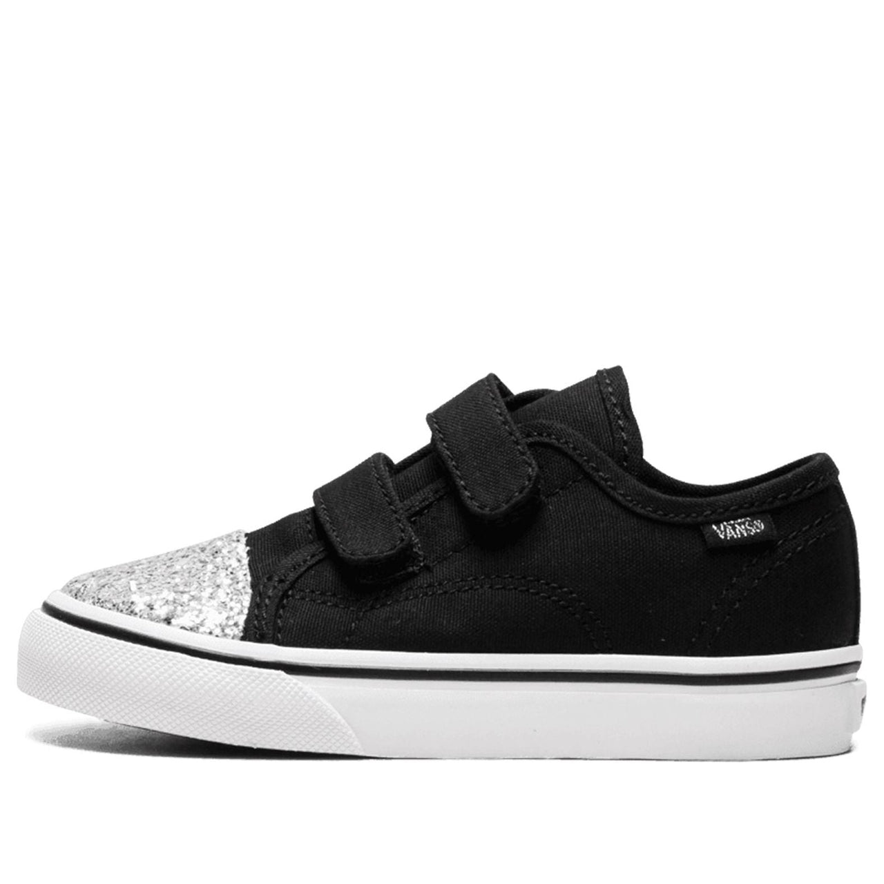 Vans Style 23 V Toddler 'Glitter Toe - Black' VN0A3JEVQ8F