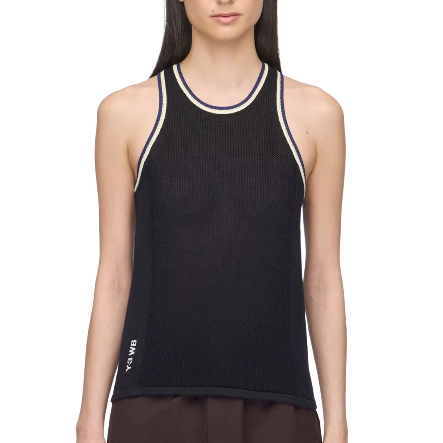 (WMNS) adidas x Wales Bonner x Y3 Knit Tank Asia Sizing 'Black' KS3978