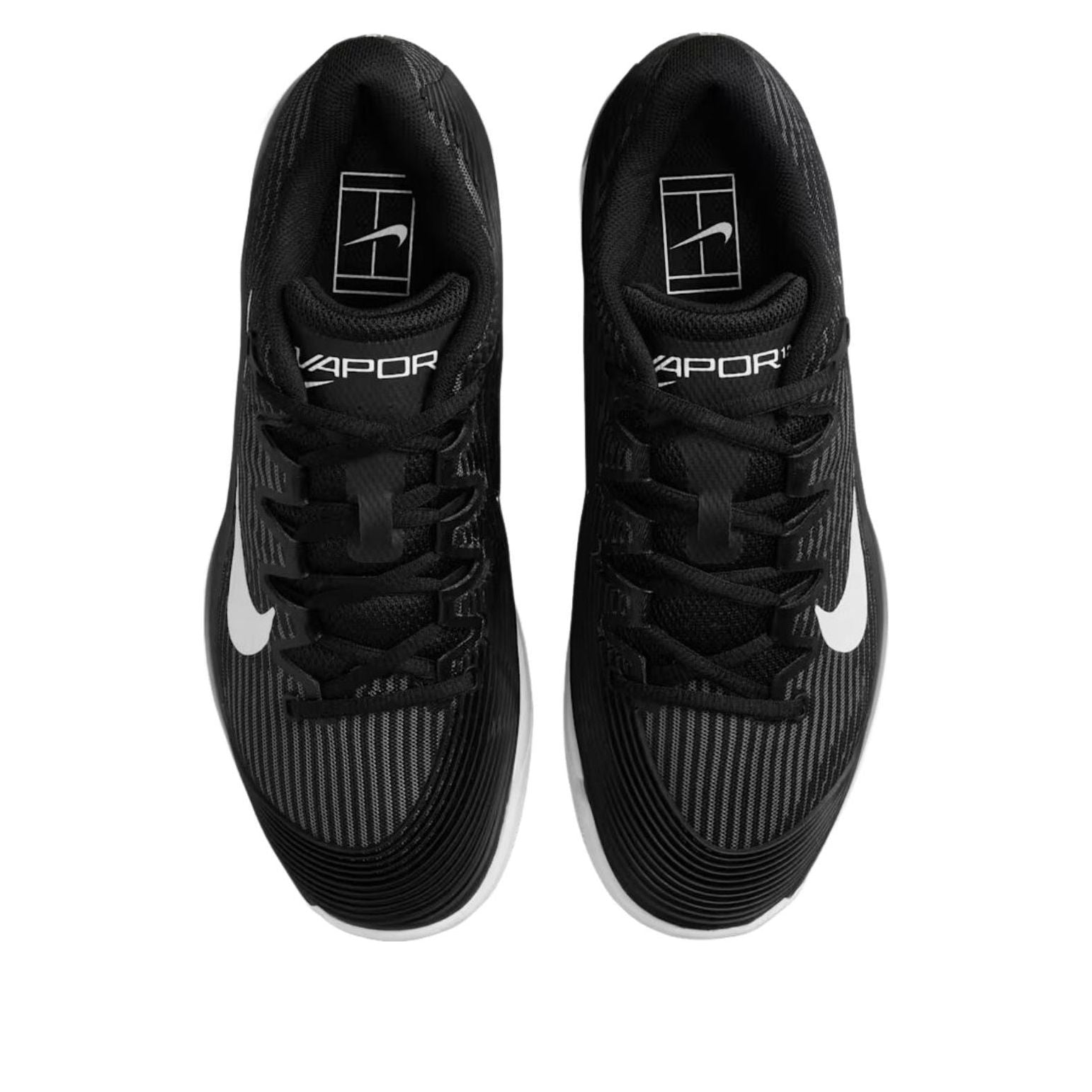 (WMNS) Nike Court Air Zoom Vapor 12 HC 'Black Dark Smoke Grey White' FV5554-001