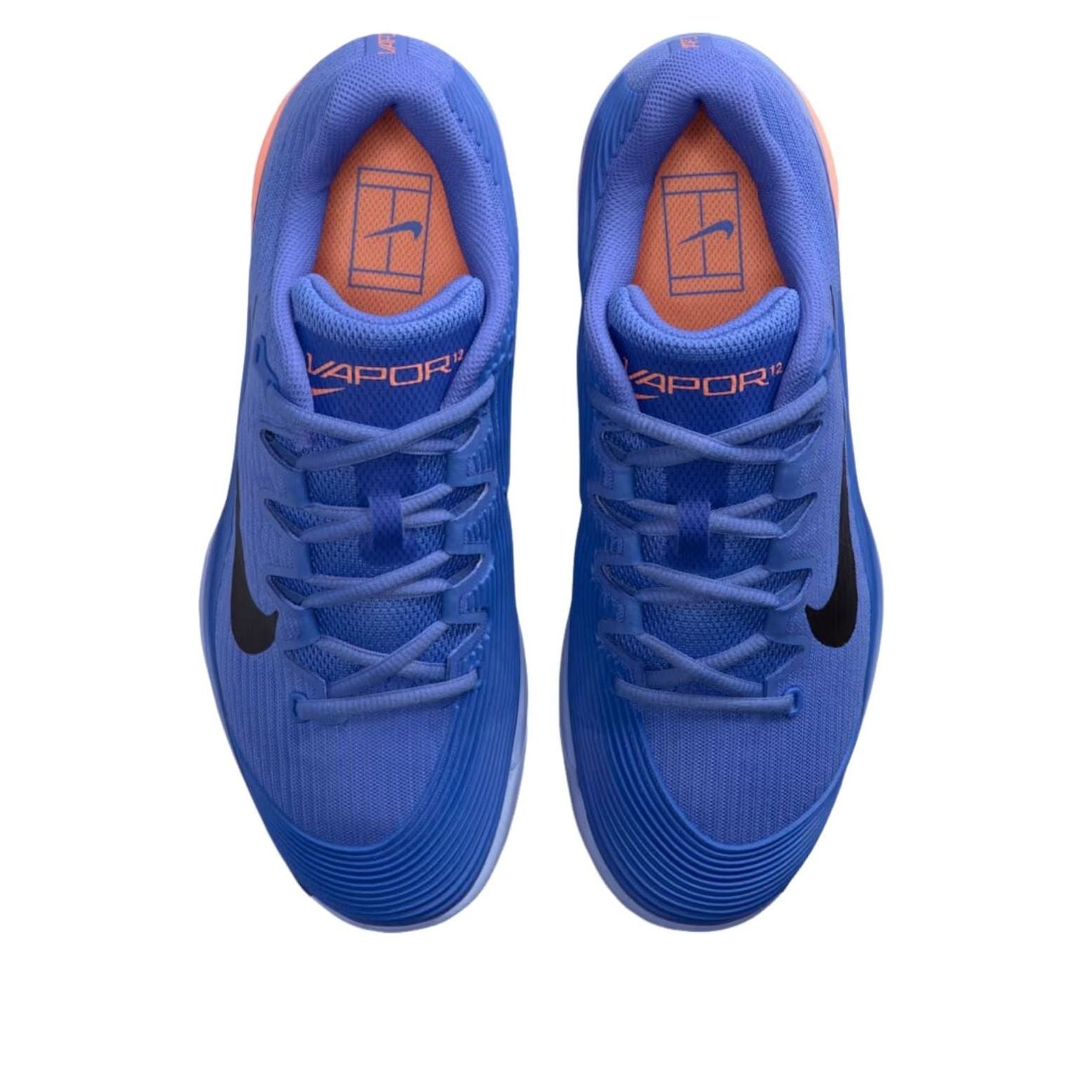 (WMNS) Nike Court Air Zoom Vapor 12 HC 'Sapphire Light Thistle Orange Pulse' FV5554-501