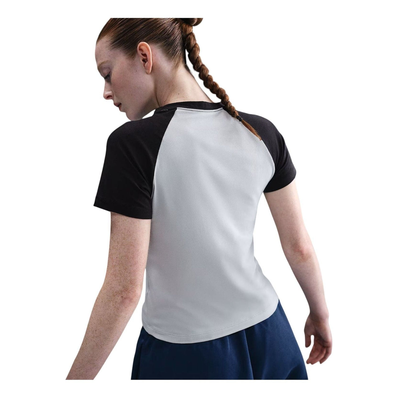 (WMNS) Nike Sportswear Chill Knit Slim Graphic T-Shirt 'Light Smoke Grey' HV4992-077