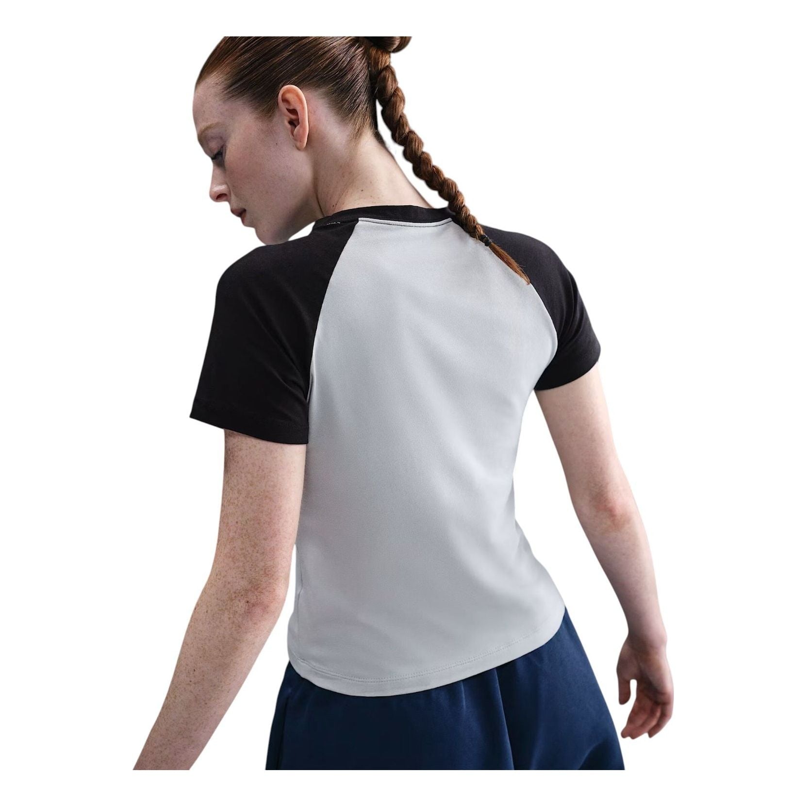 (WMNS) Nike Sportswear Chill Knit Slim Graphic T-Shirt 'Light Smoke Grey' HV4992-077