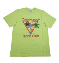 Casablanca Pale Green Afro Cubism Tennis Club Printed T-Shirt