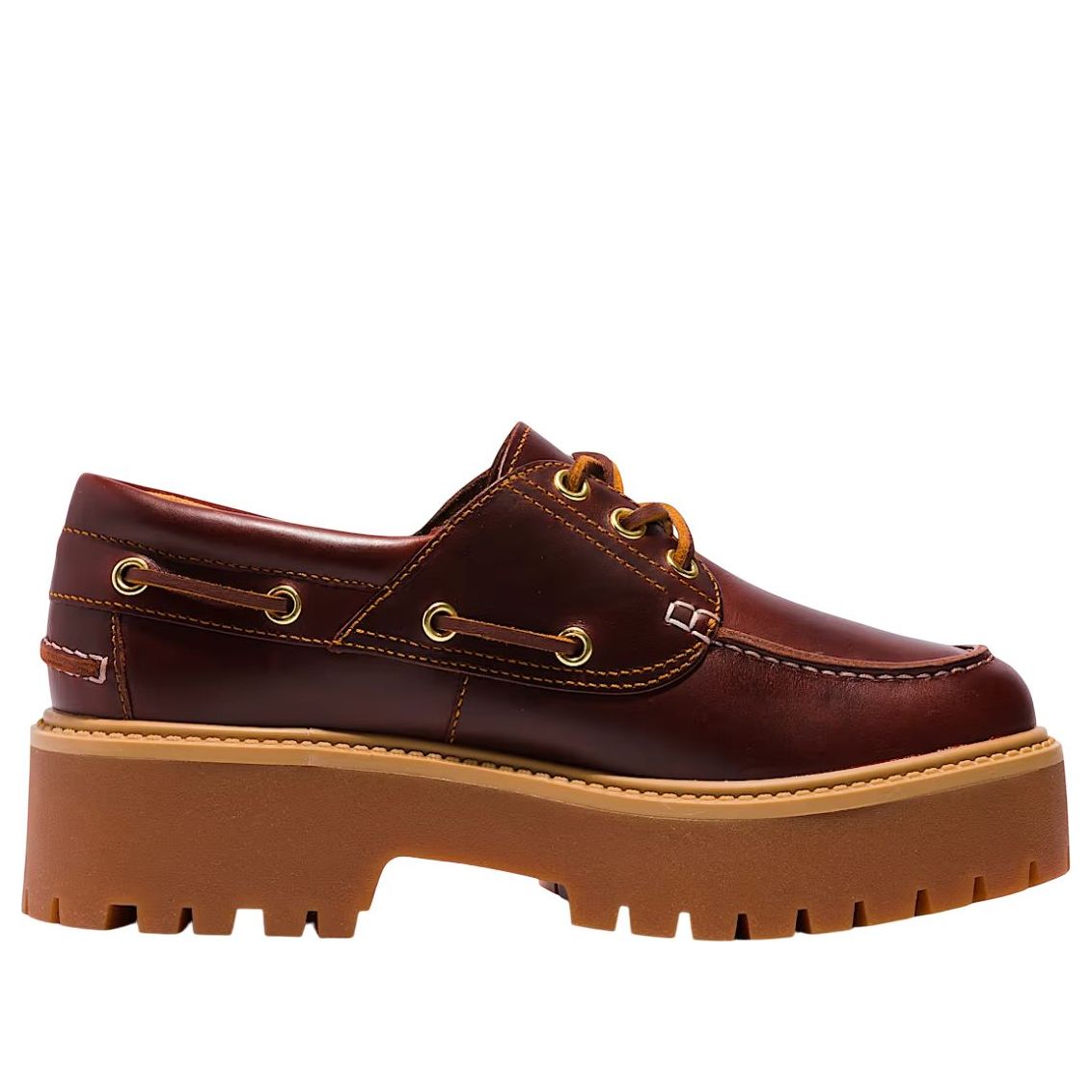 (WMNS) Timberland Stone Street Premium Boat 'Rootbeer' TB0A2QDMD57