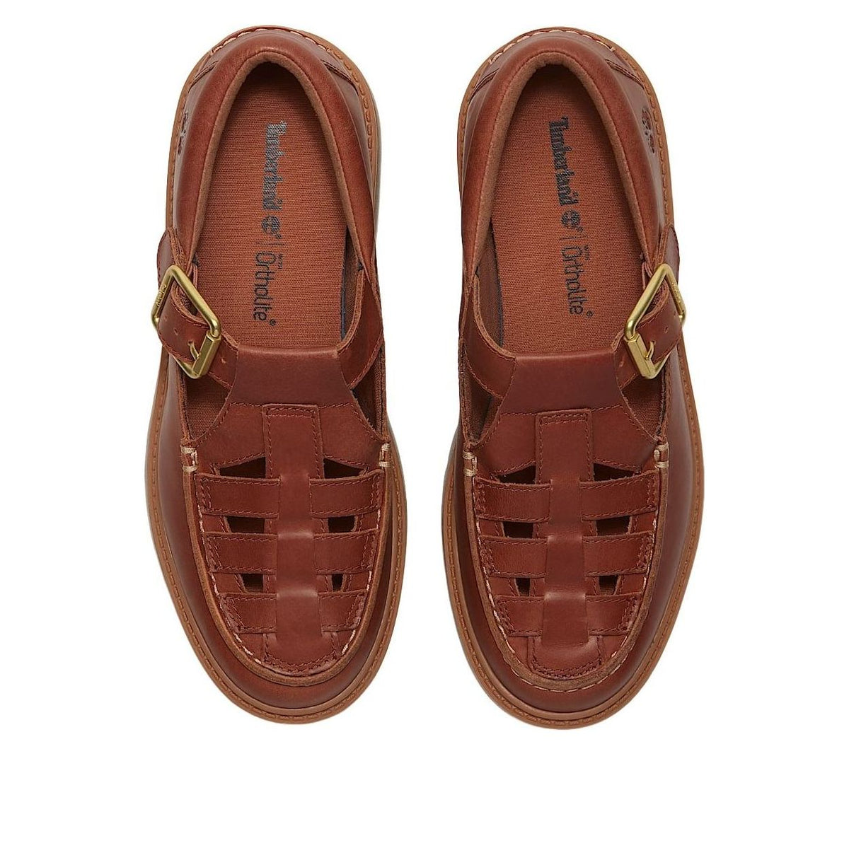 (WMNS) Timberland Stone Street Platform Buckle Shoe 'Rust Full-Grain' TB0A4188EM6