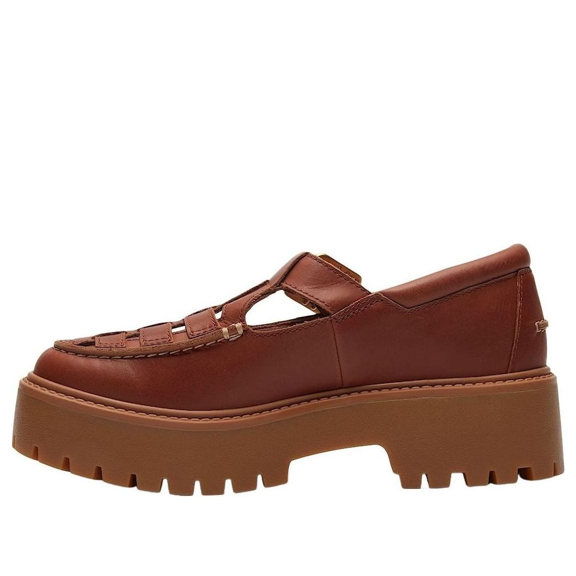 (WMNS) Timberland Stone Street Platform Buckle Shoe 'Rust Full-Grain' TB0A4188EM6