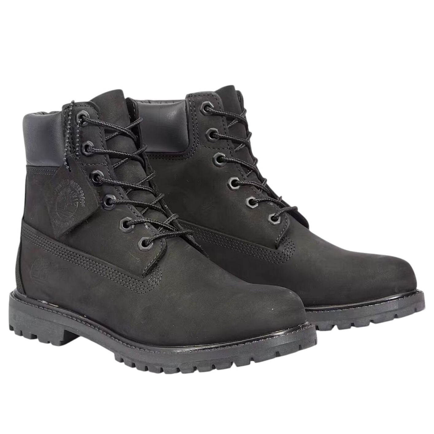 (WMNS) Timberland Premium 6-Inch Waterproof Boot 'Black Nubuck' TB08658A001