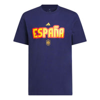 adidas World Cup 26 Spain Home Graphic T-Shirt Asia Sizing 'Dark Blue' KG3086